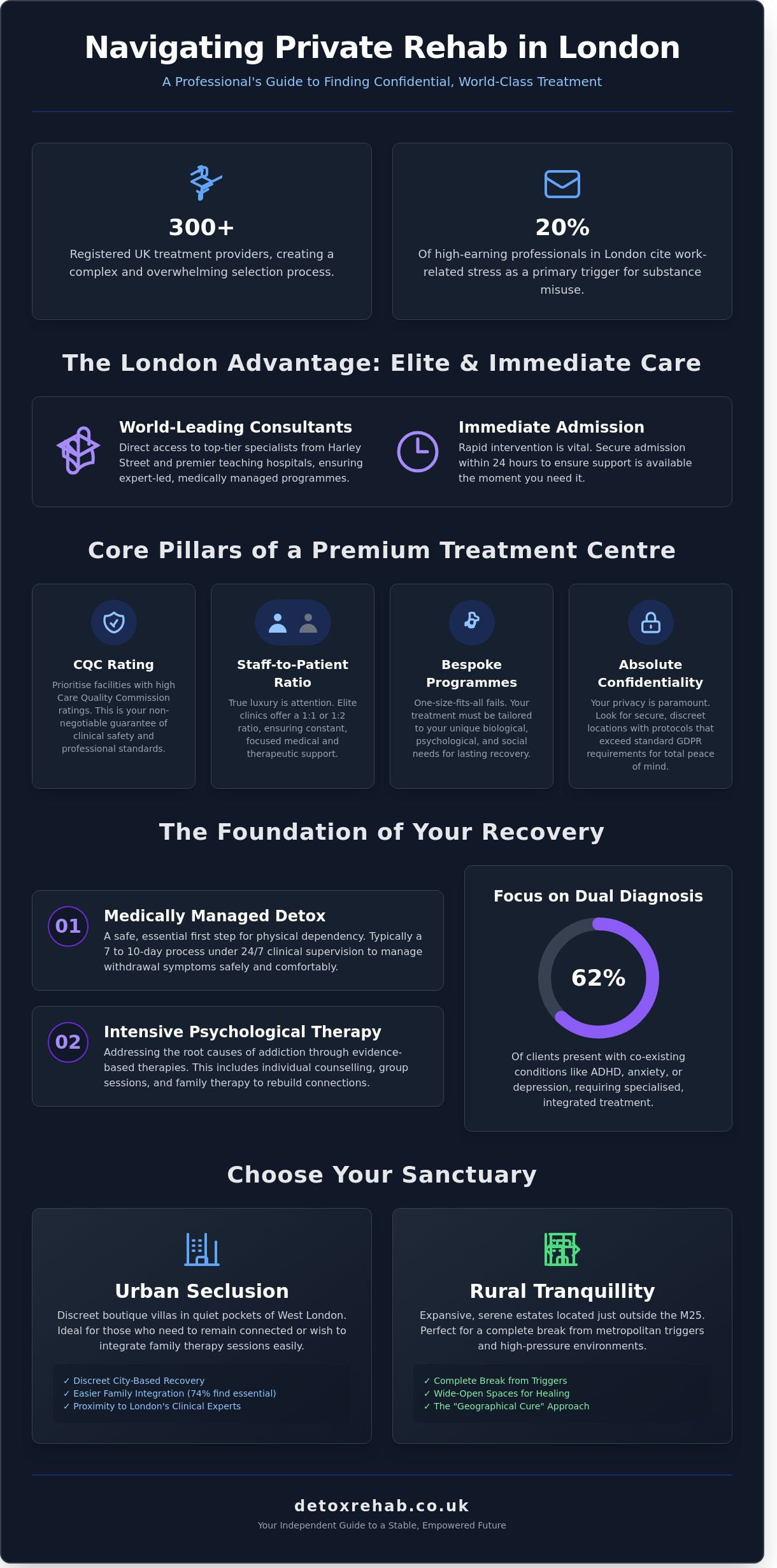 Best Private Rehab London: A Definitive Guide to Luxury and Clinical Recovery 2026 - Infographic